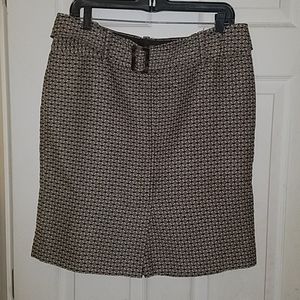 Great lined , belted Ann Taylor Loft skirt